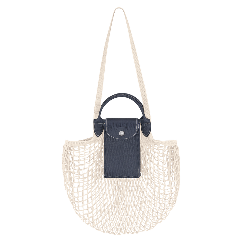 Le Pliage Collection L Mesh bag / Navy - Canvas
