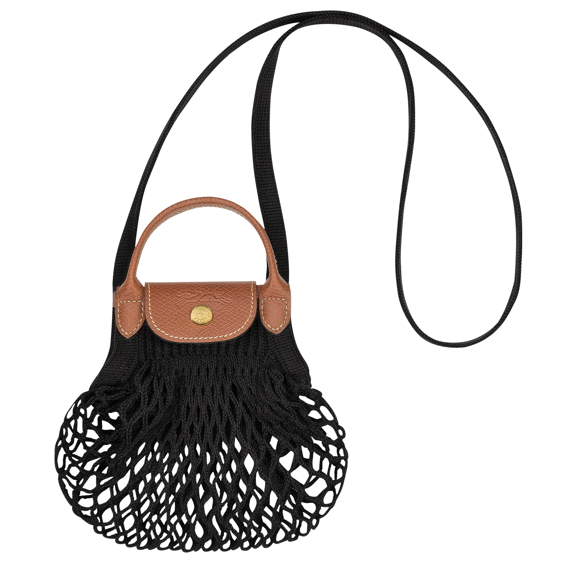 Le Pliage Filet XS Mesh bag / Black - Canvas