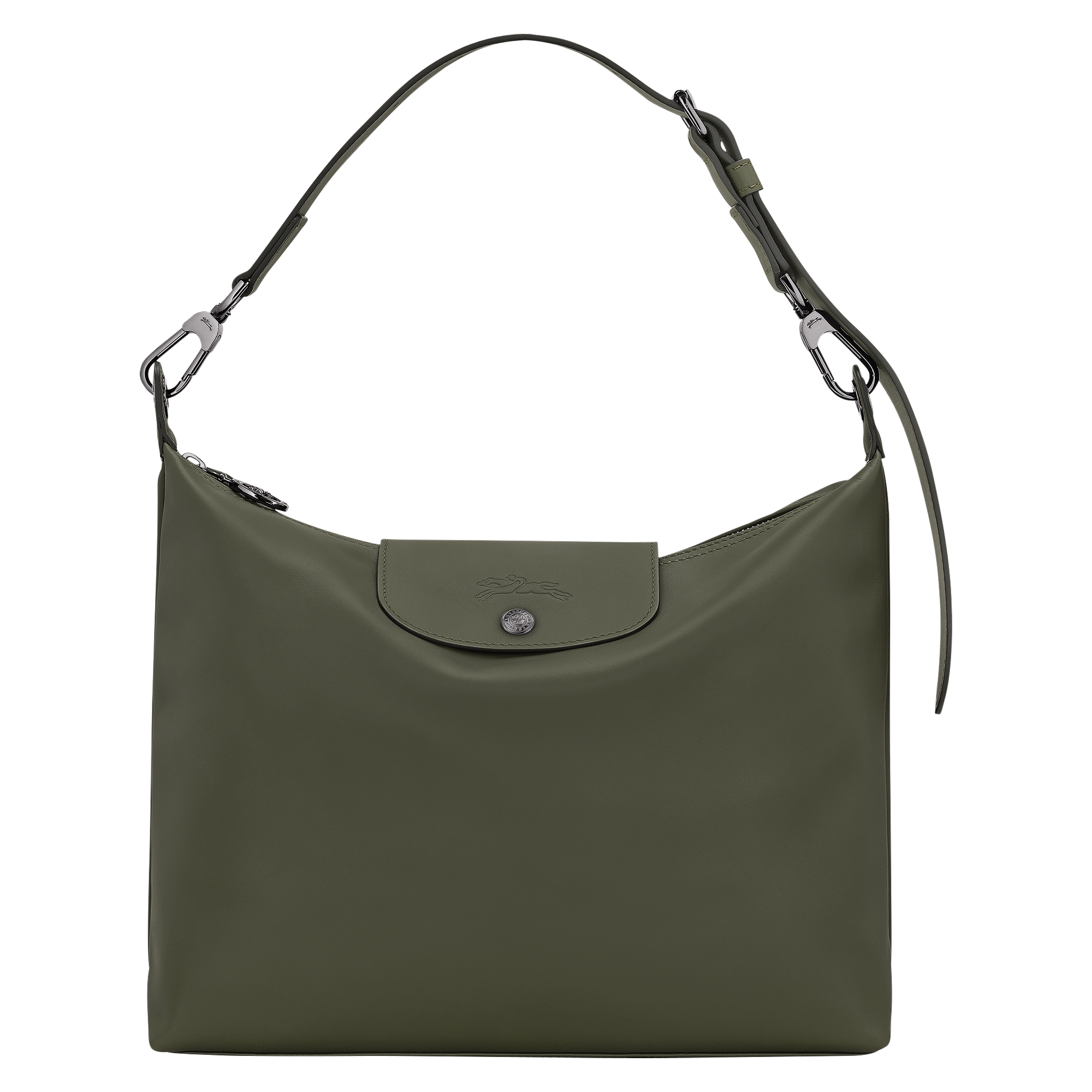 Le Pliage Xtra M Hobo bag / Fir - Leather