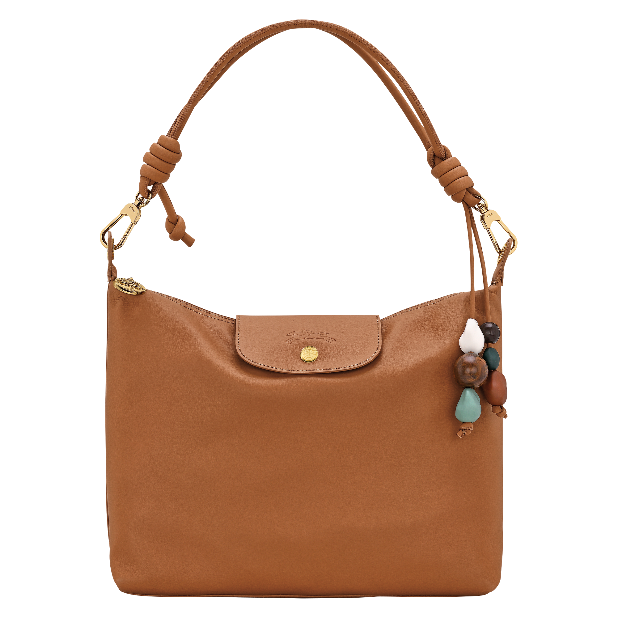 Le Pliage Xtra M Hobo bag / Cashew - Leather