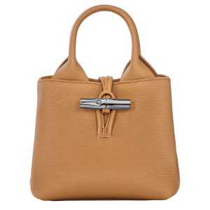 Le Roseau XS Handbag / Walnut - Leather