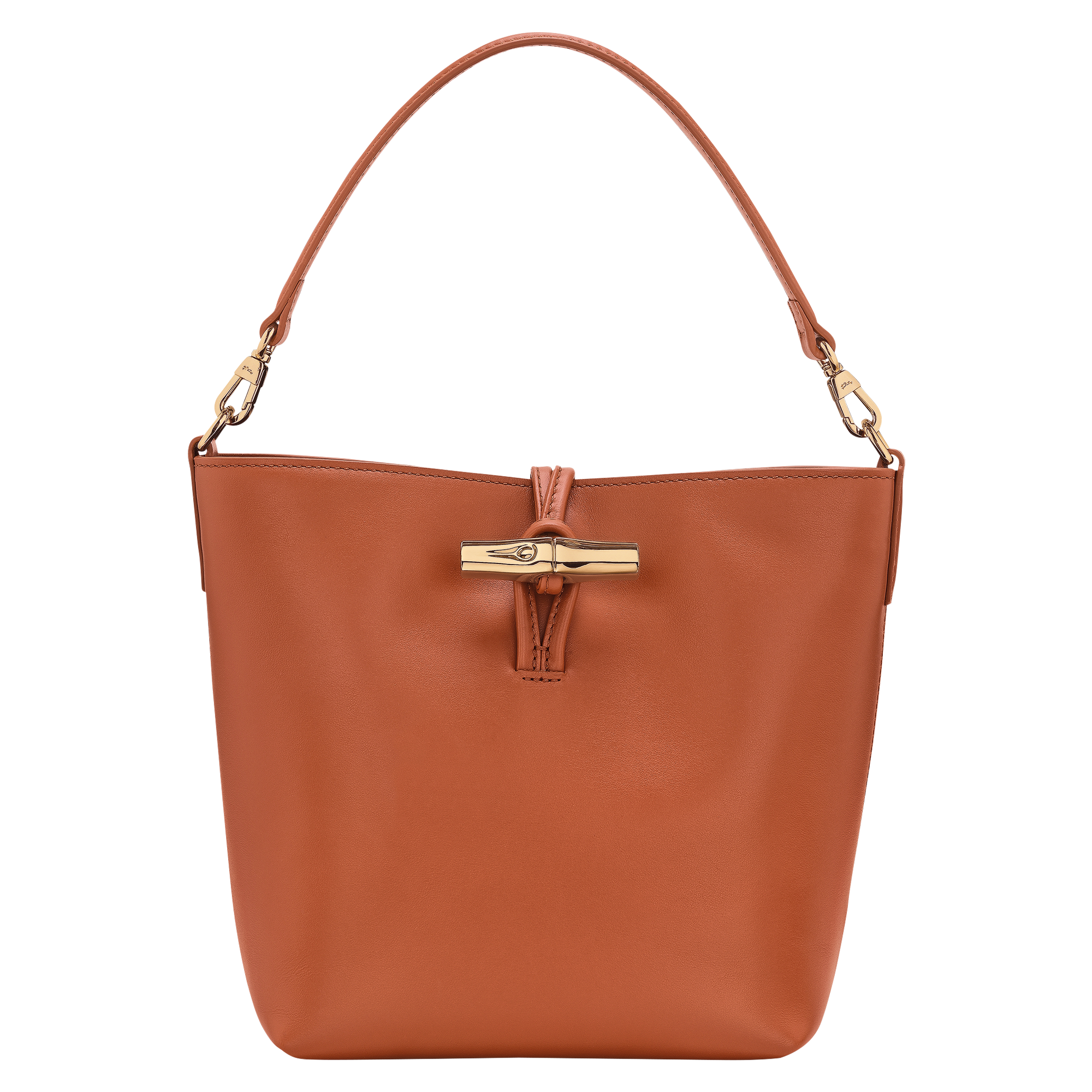 Le Roseau XS Bucket bag / Bark - Leather