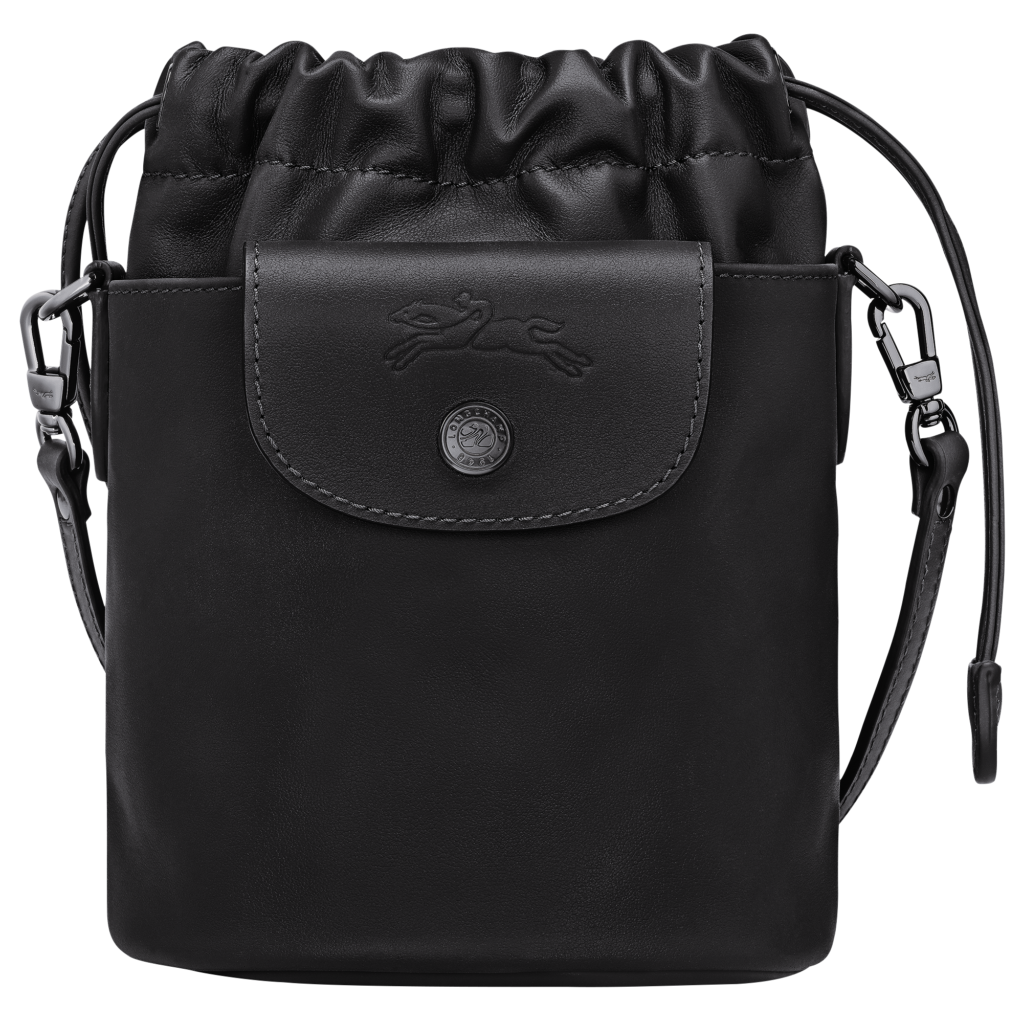 Le Pliage Xtra XS Bucket bag / Black - Leather