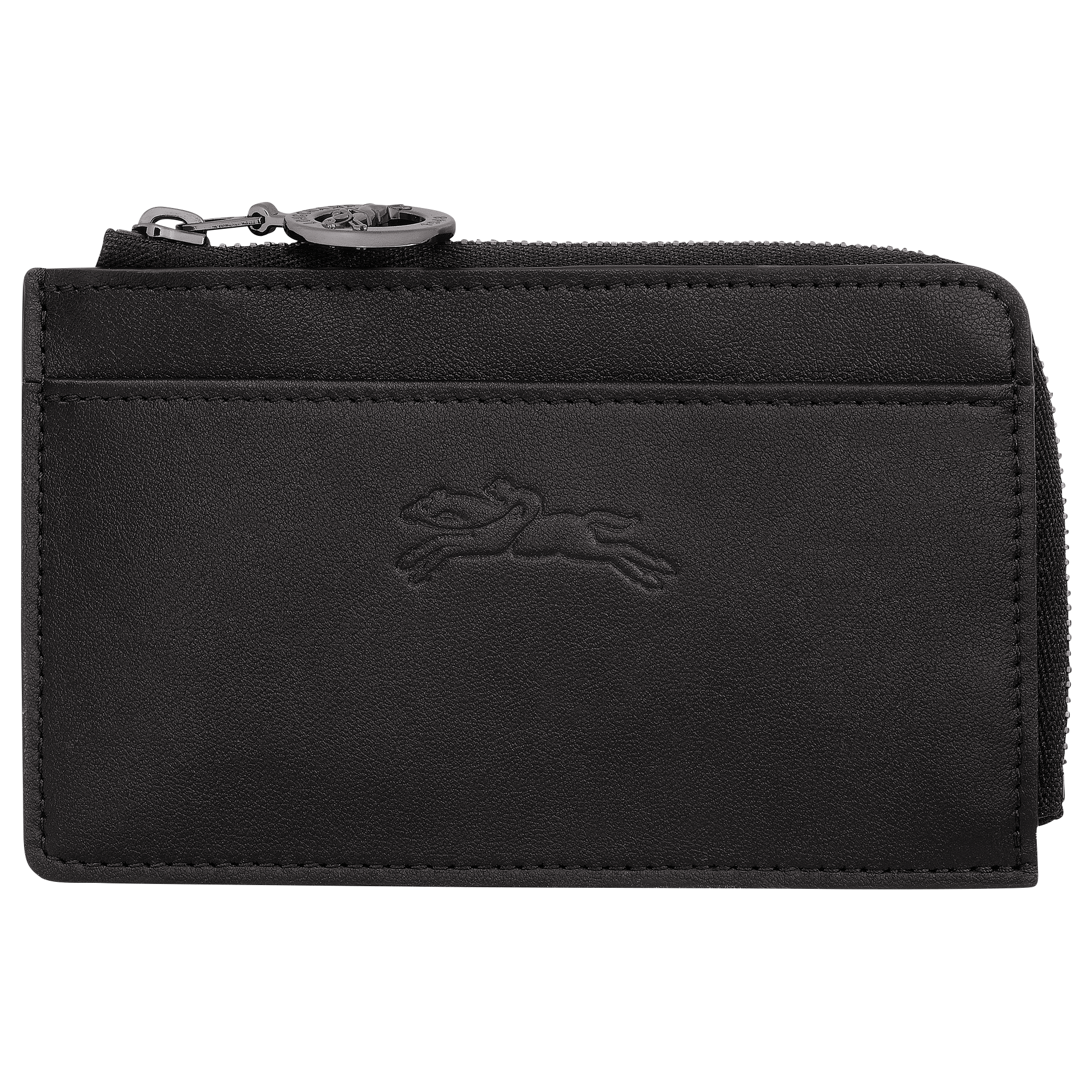 Le Pliage Xtra Card holder / Black - Leather
