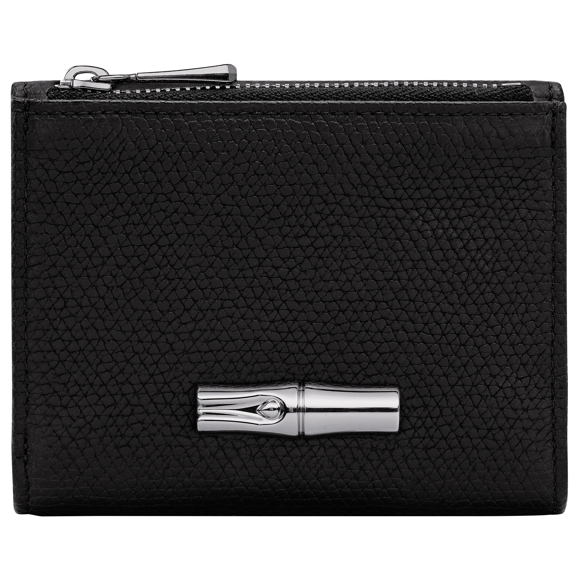 Le Roseau Compact wallet / Black - Leather