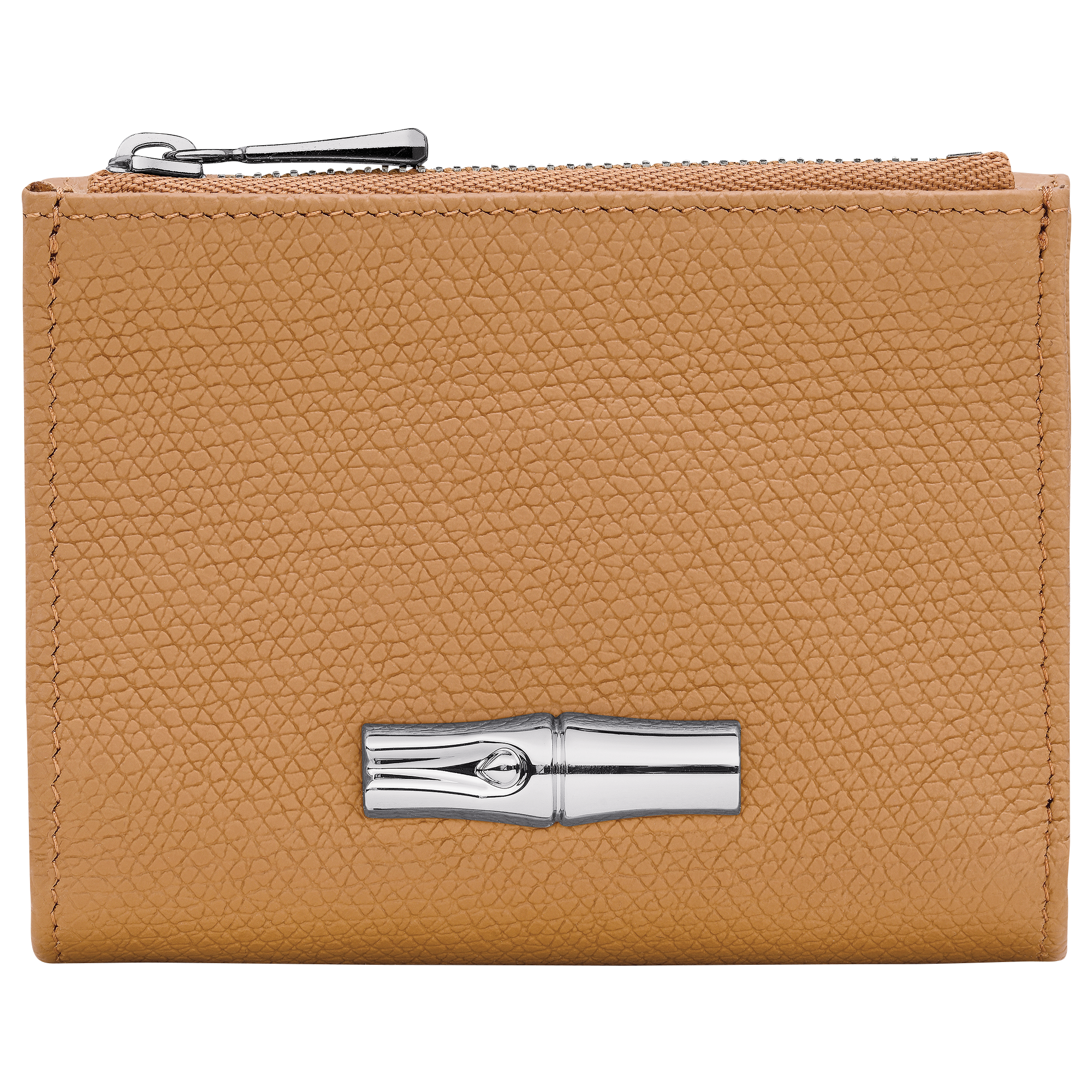 Le Roseau Compact wallet / Walnut - Leather