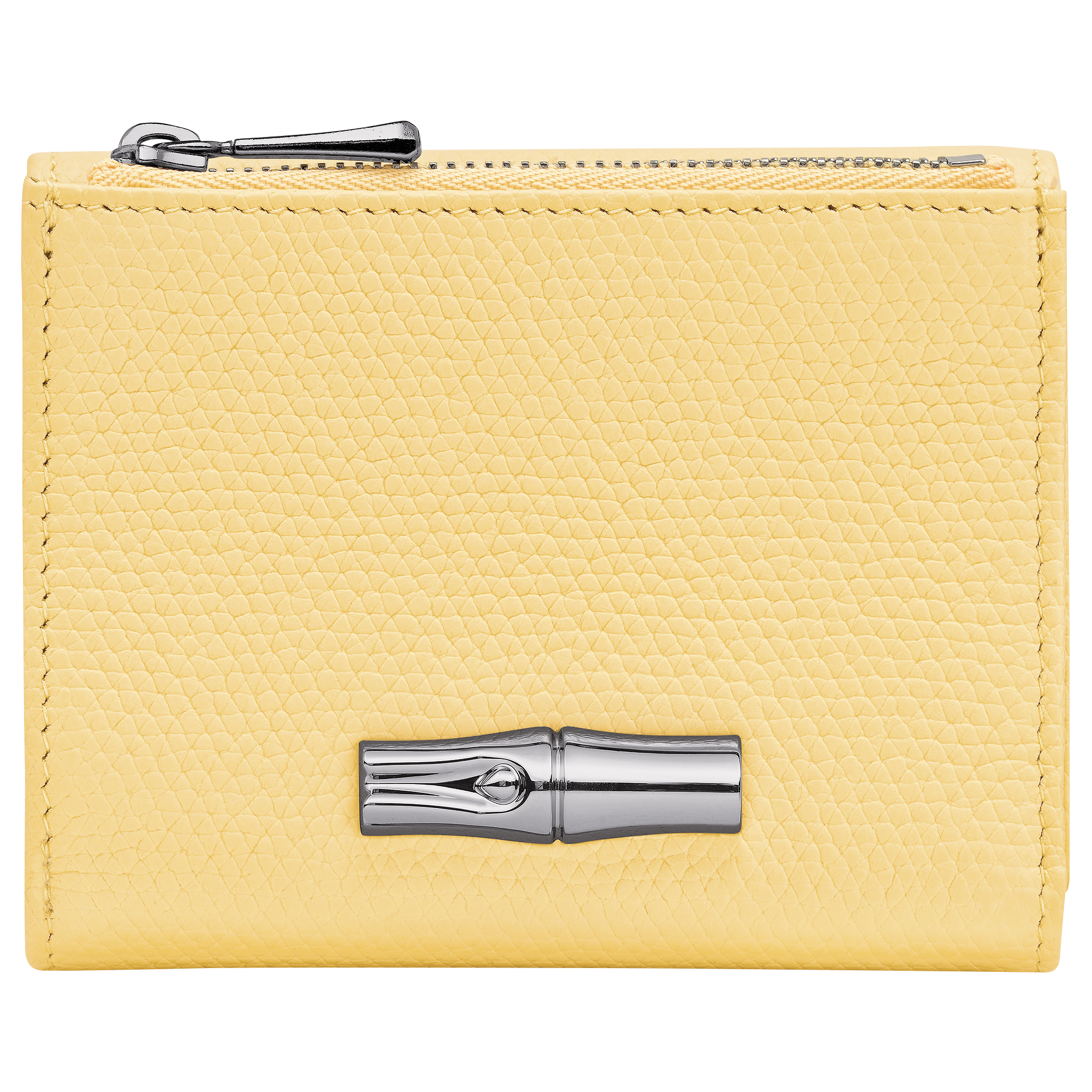 Le Roseau Compact wallet / Yellow Chick - Leather