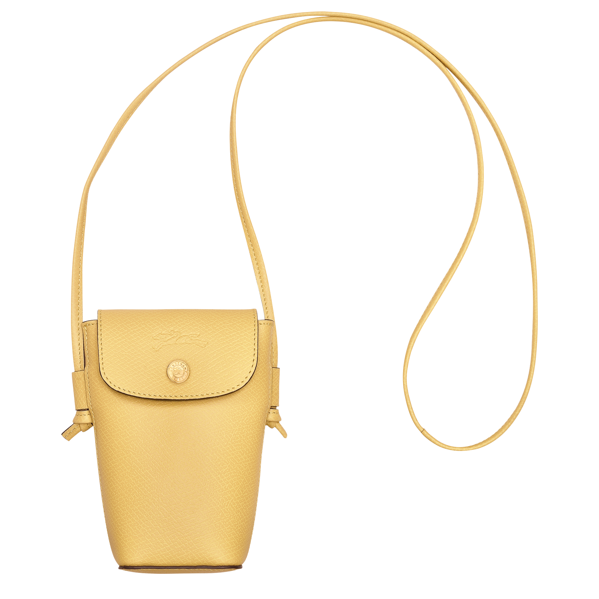 Épure Phone case with leather lace / Yellow Chick - Leather