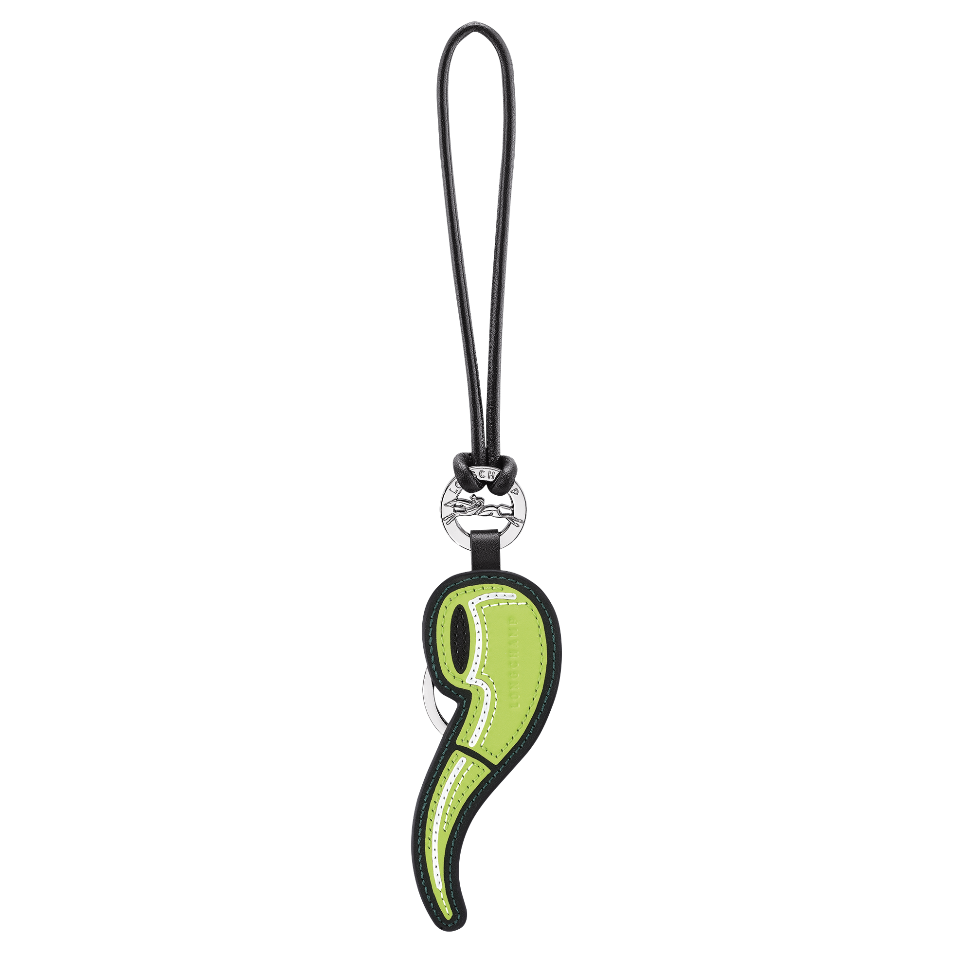 Key ring / Green Light - Leather
