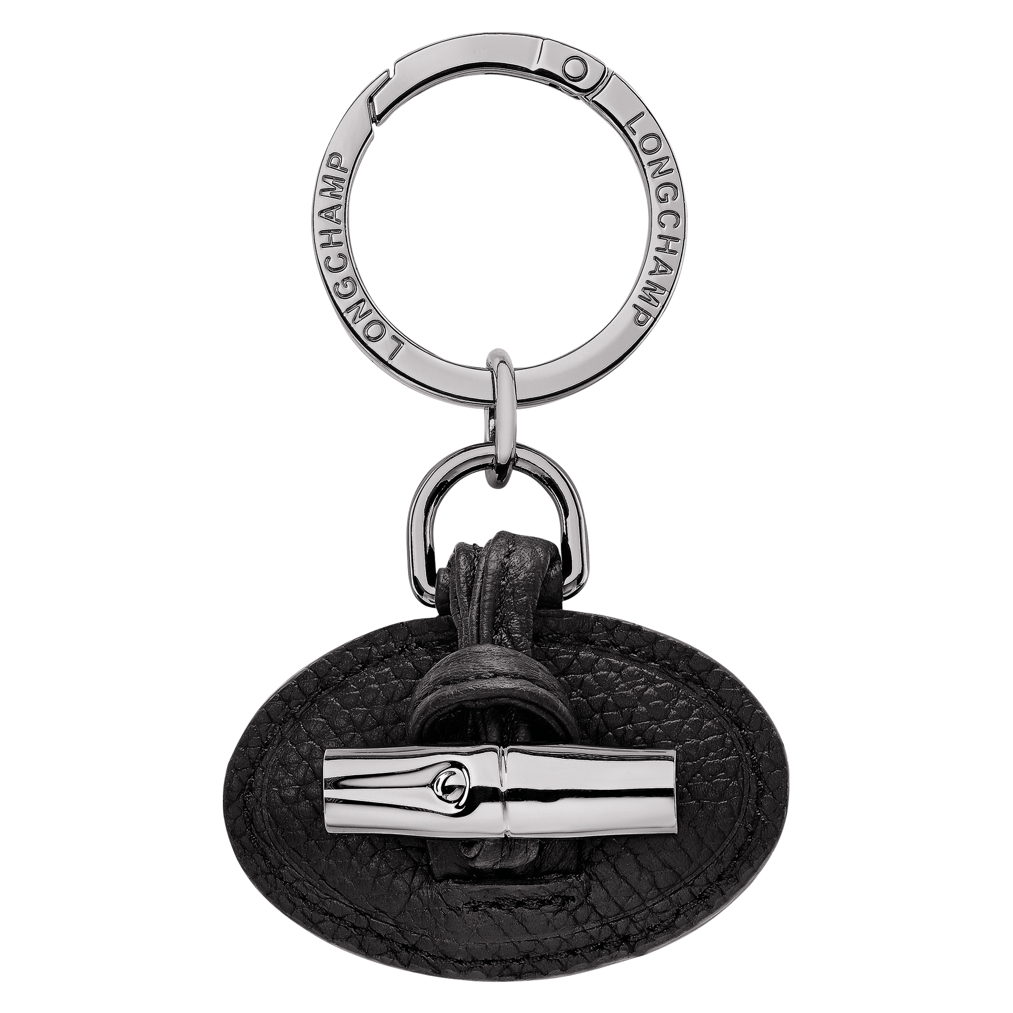 Le Roseau Key ring / Black - Leather