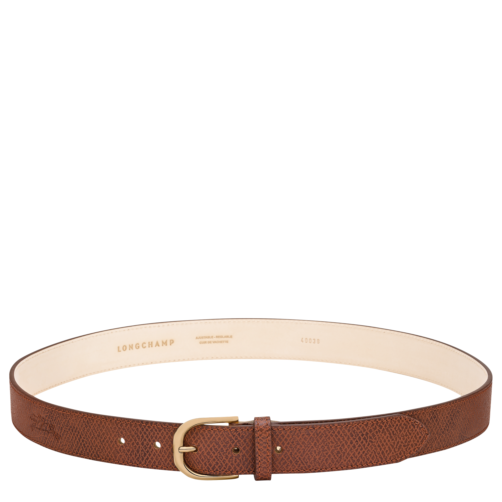 Le Pliage Original Ladies' belt / Cognac - Leather