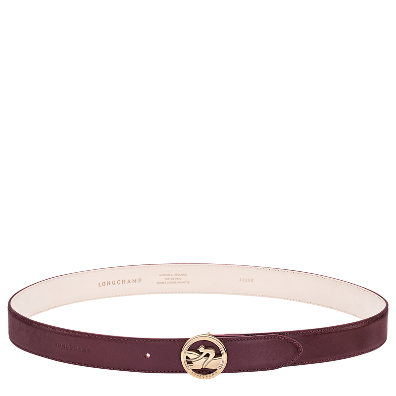 Archive Ladies' belt / Burgundy - Leather