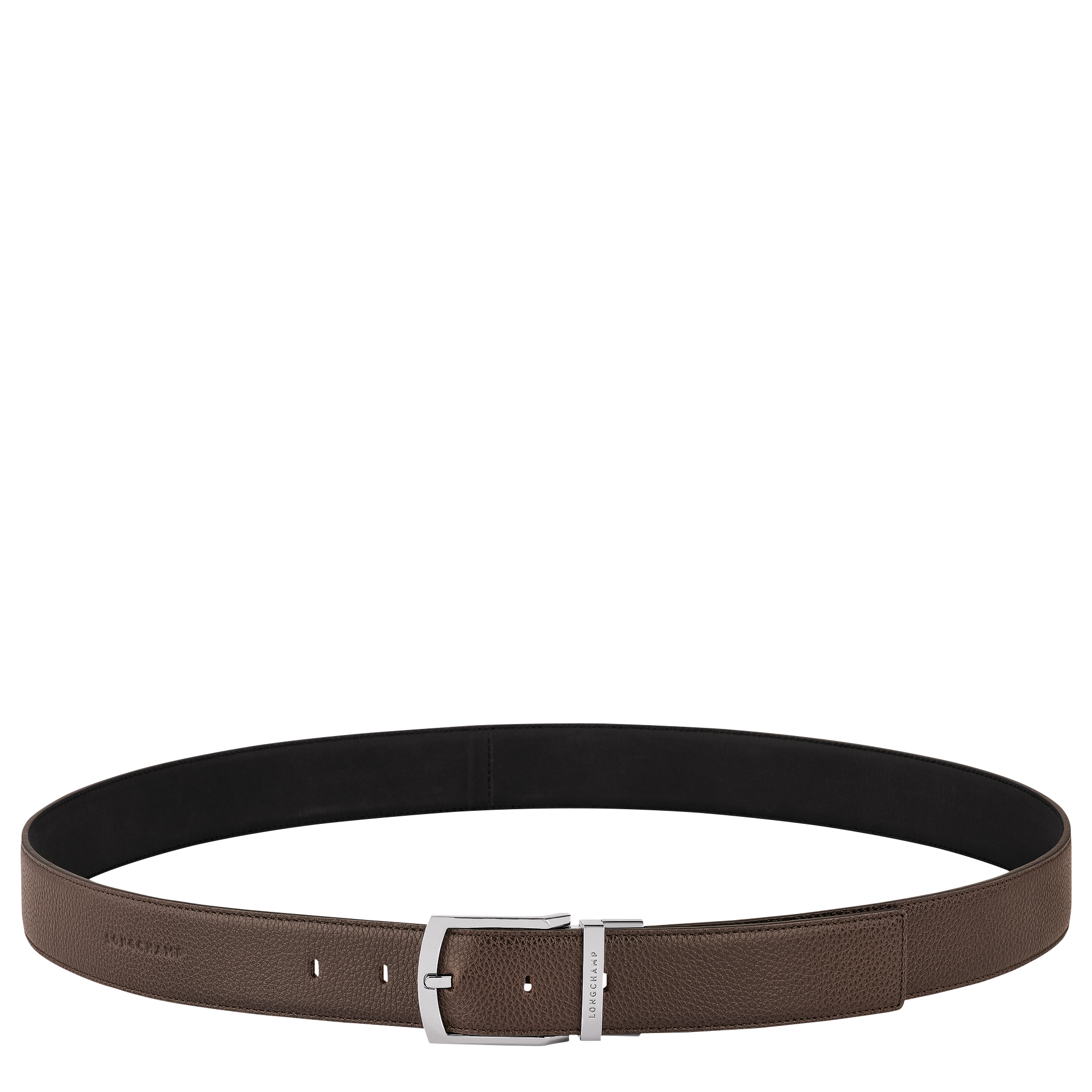 Le Foulonné Men's belt / Mocha/Black - Leather
