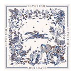 Forêt Longchamp Silk scarf 90 / Atlantic - Silk