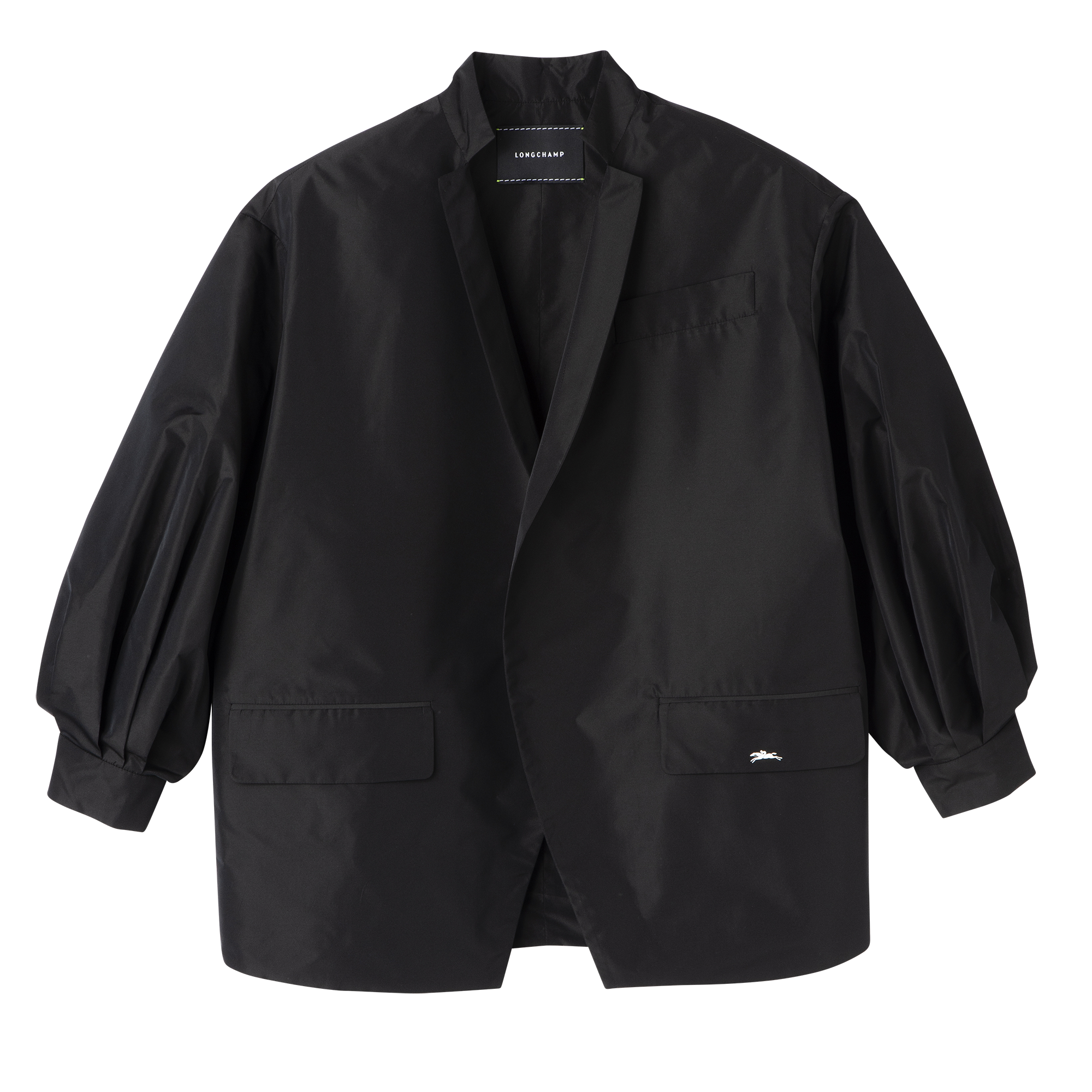 Kimono jacket / Black - Technical taffeta
