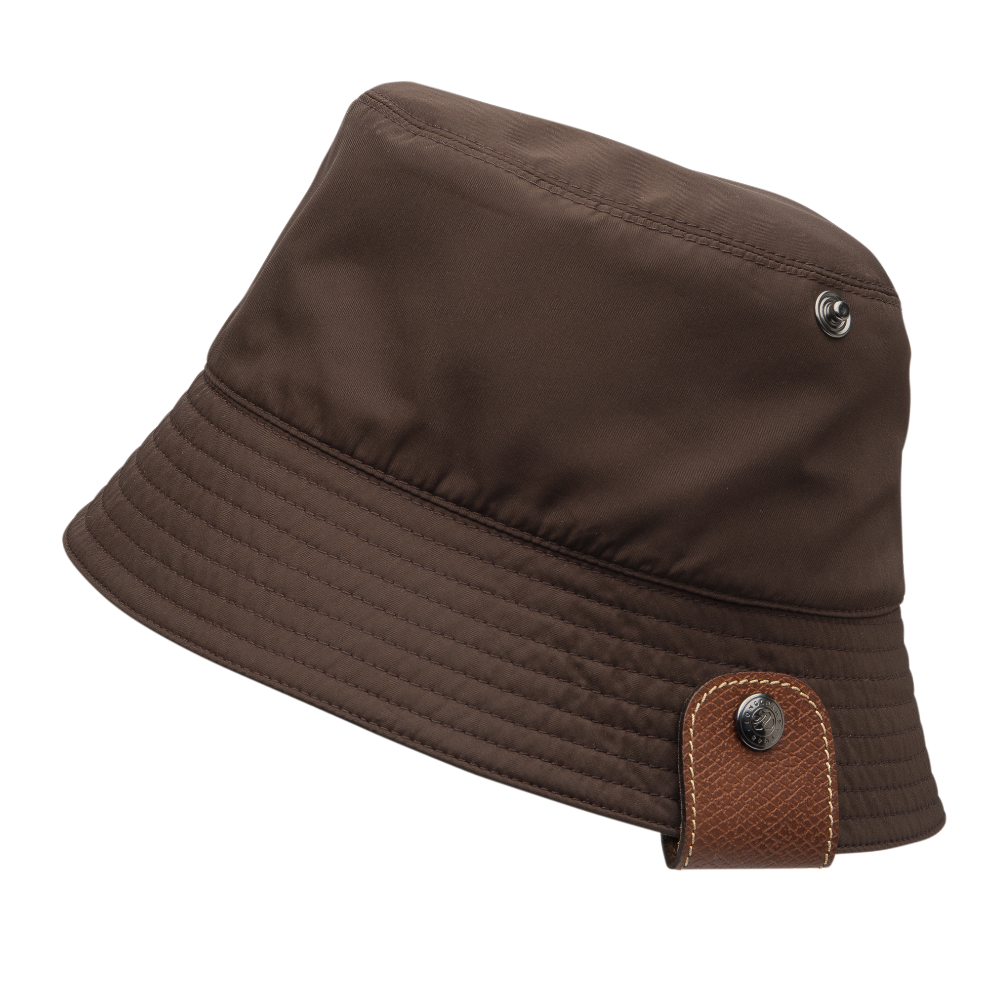 Reversible bucket hat / Mocha/Green English - Technical taffeta