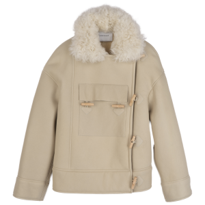 Coat / Ecru - Leather