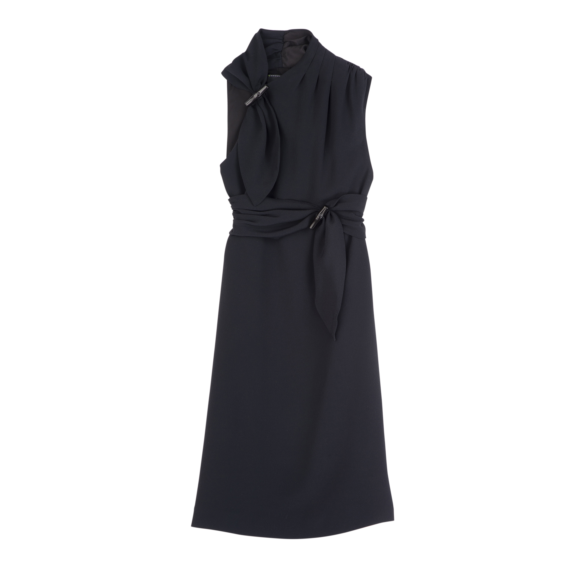 Dress / Black - Fluid crepe
