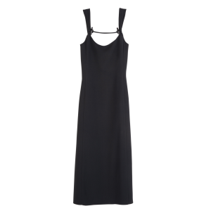 Long dress / Black - Crepe