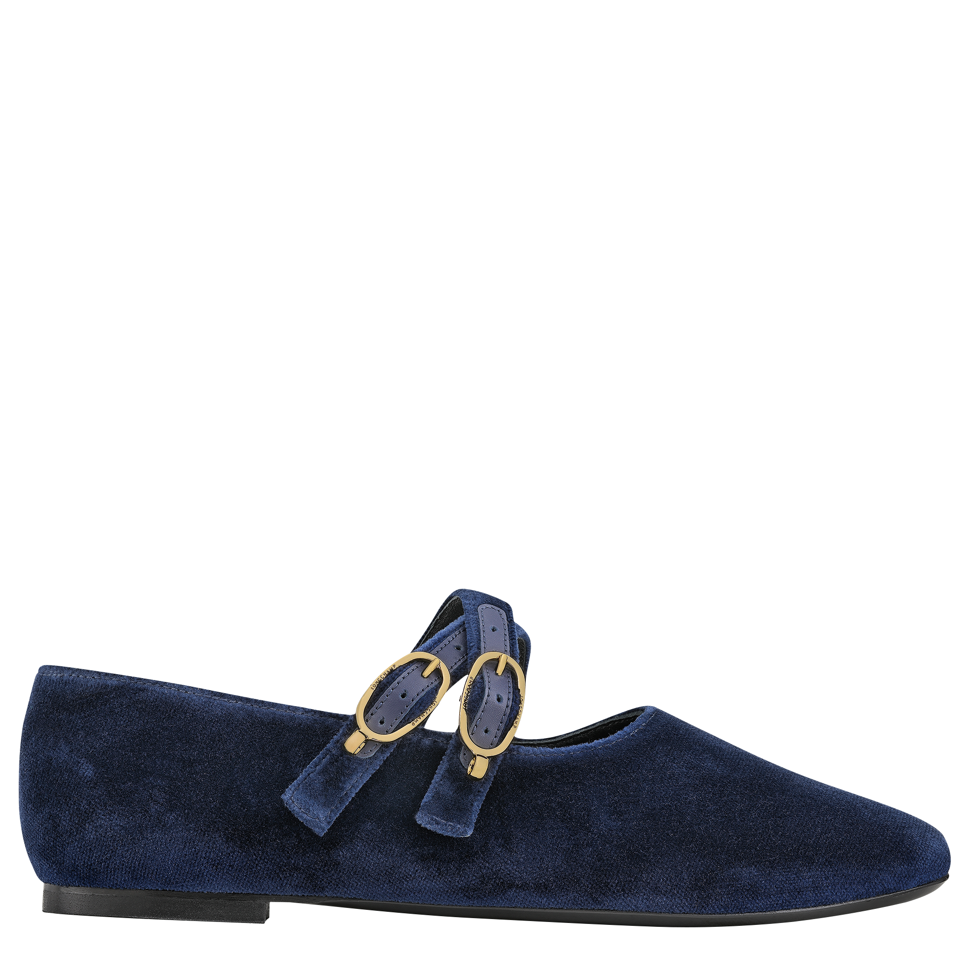Le Foulonné Ballerinas / Navy - Leather