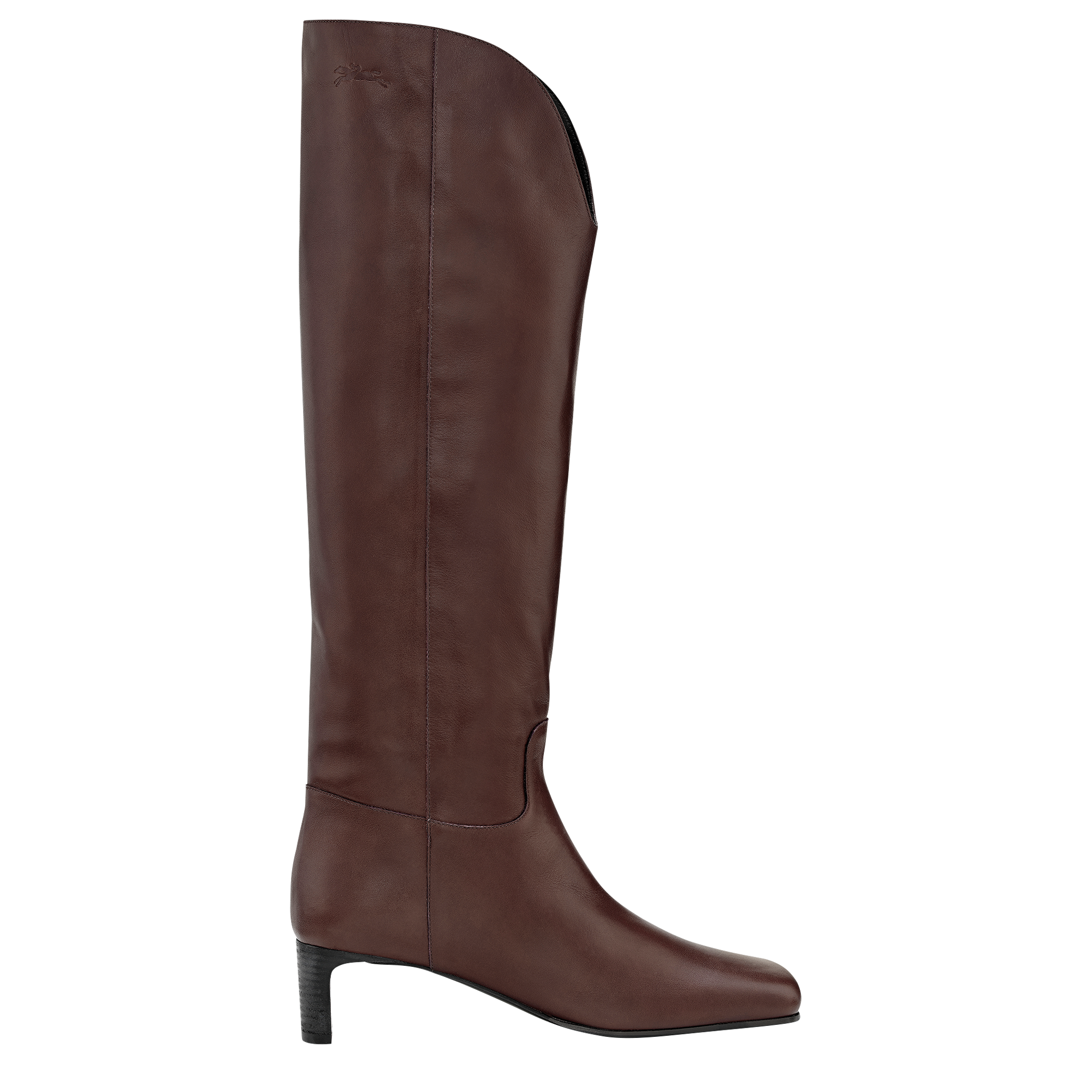 La Cavalière Heel boots / Mocha - Leather