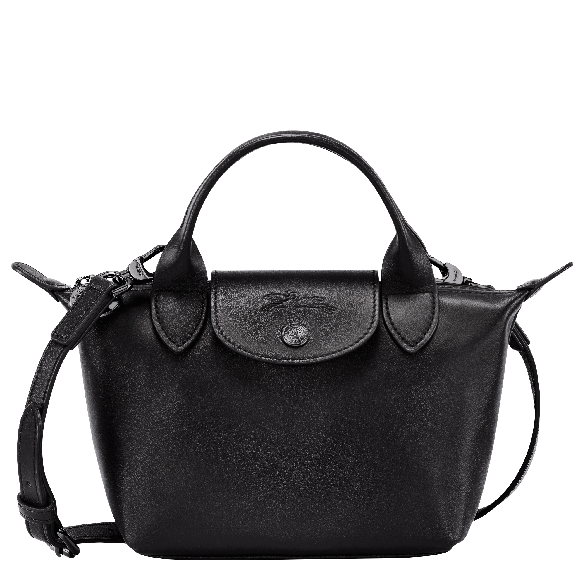 Le Pliage Xtra XS Handbag / Black - Leather
