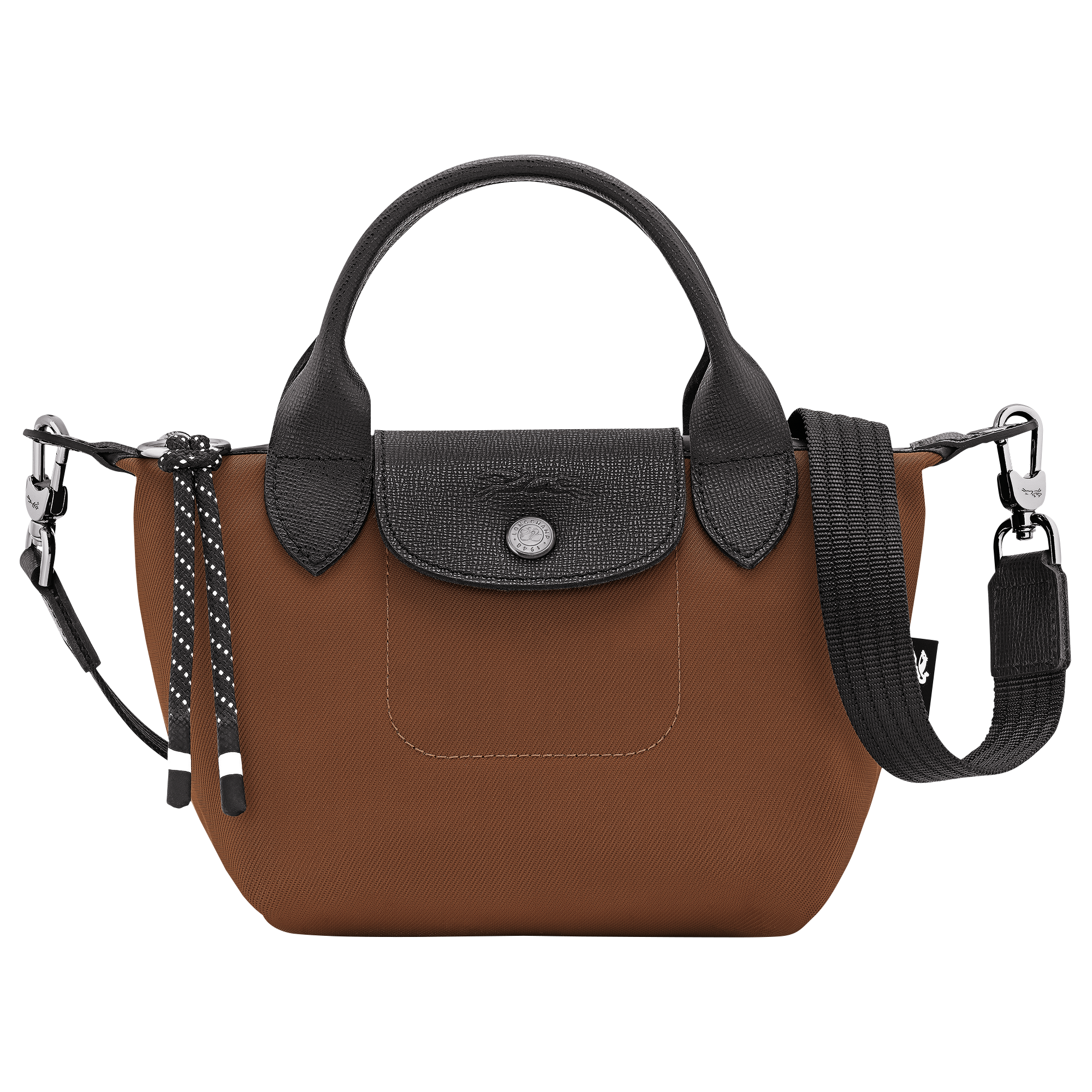 Le Pliage Energy XS Handbag / Chocolate - Recycled canvas
