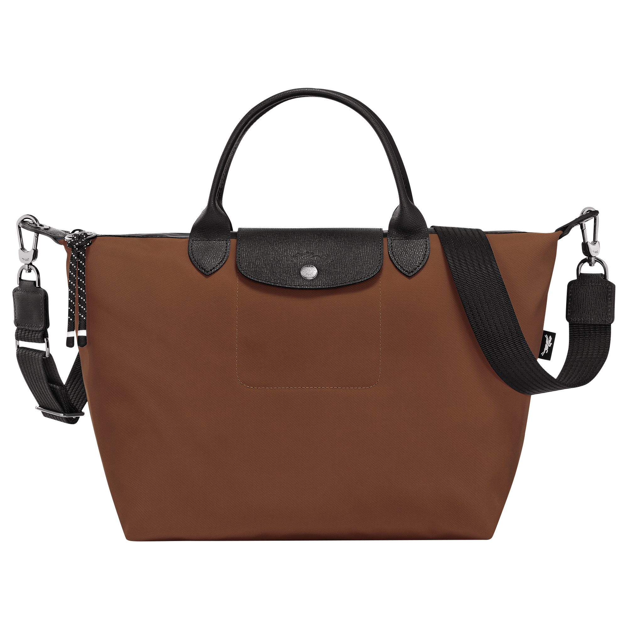 Le Pliage Energy L Handbag / Chocolate - Recycled canvas