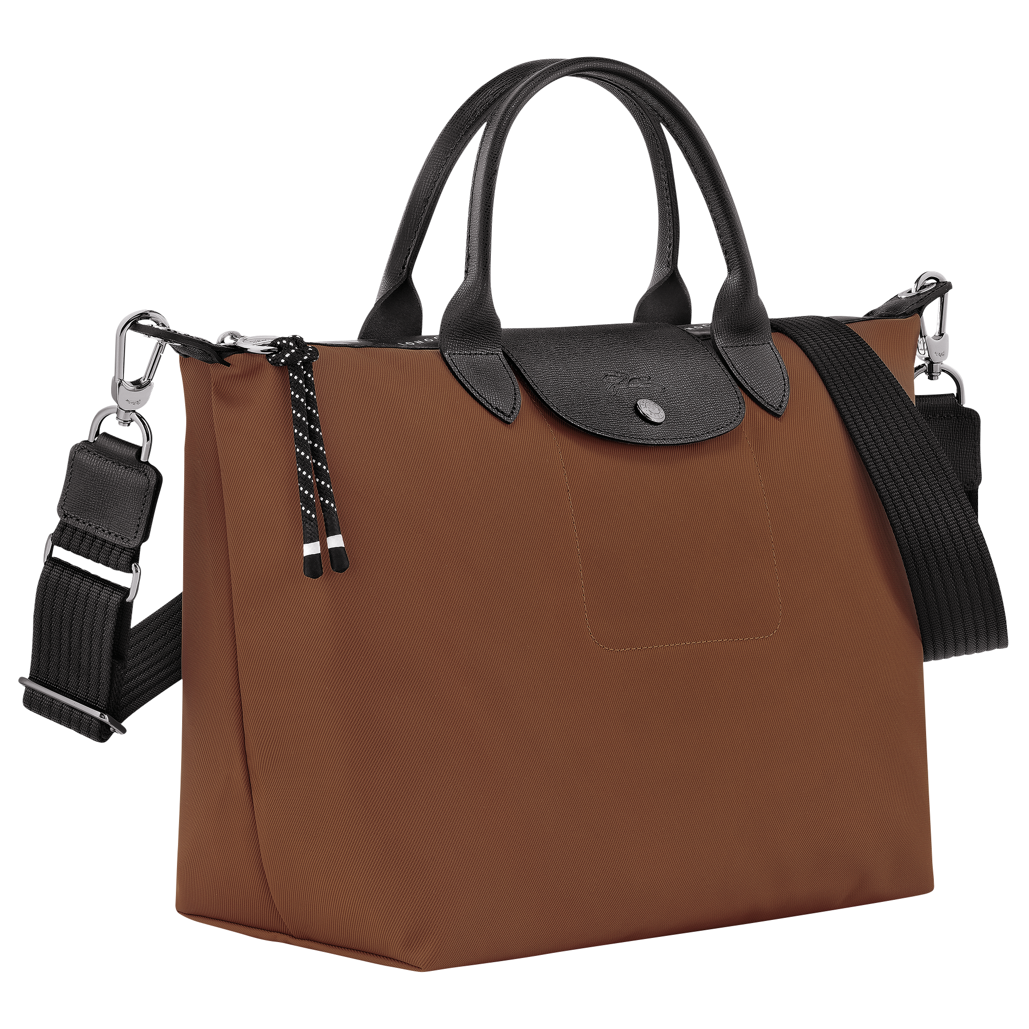 Le Pliage Energy L Handbag / Chocolate - Recycled canvas - 图片 3