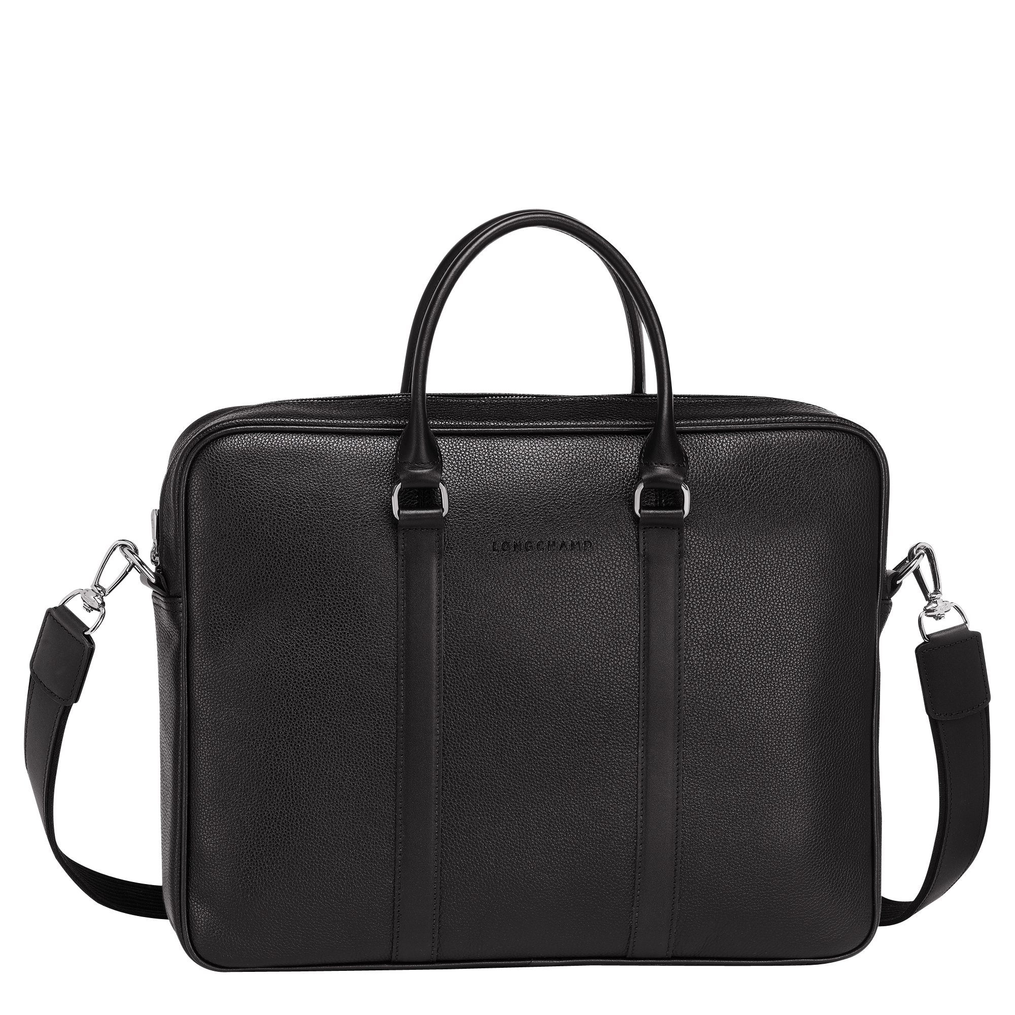 Le Foulonné S Briefcase / Black - Leather