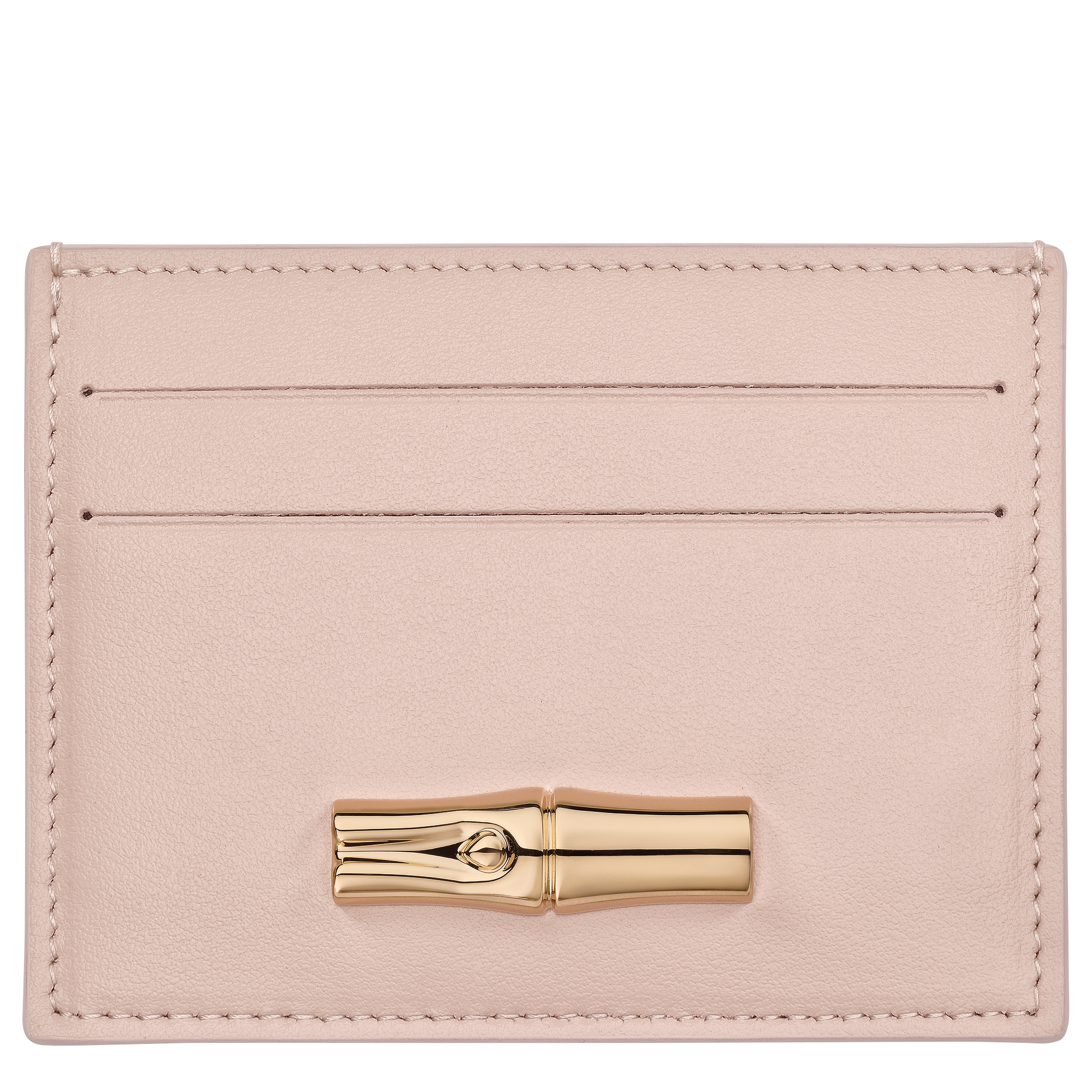 Le Roseau Card holder / Petal Pink - Leather