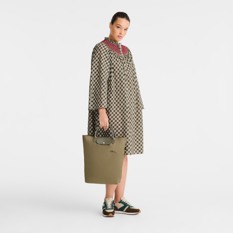 Le Pliage Green M Tote bag / Graphite - Canvas - 图片 14