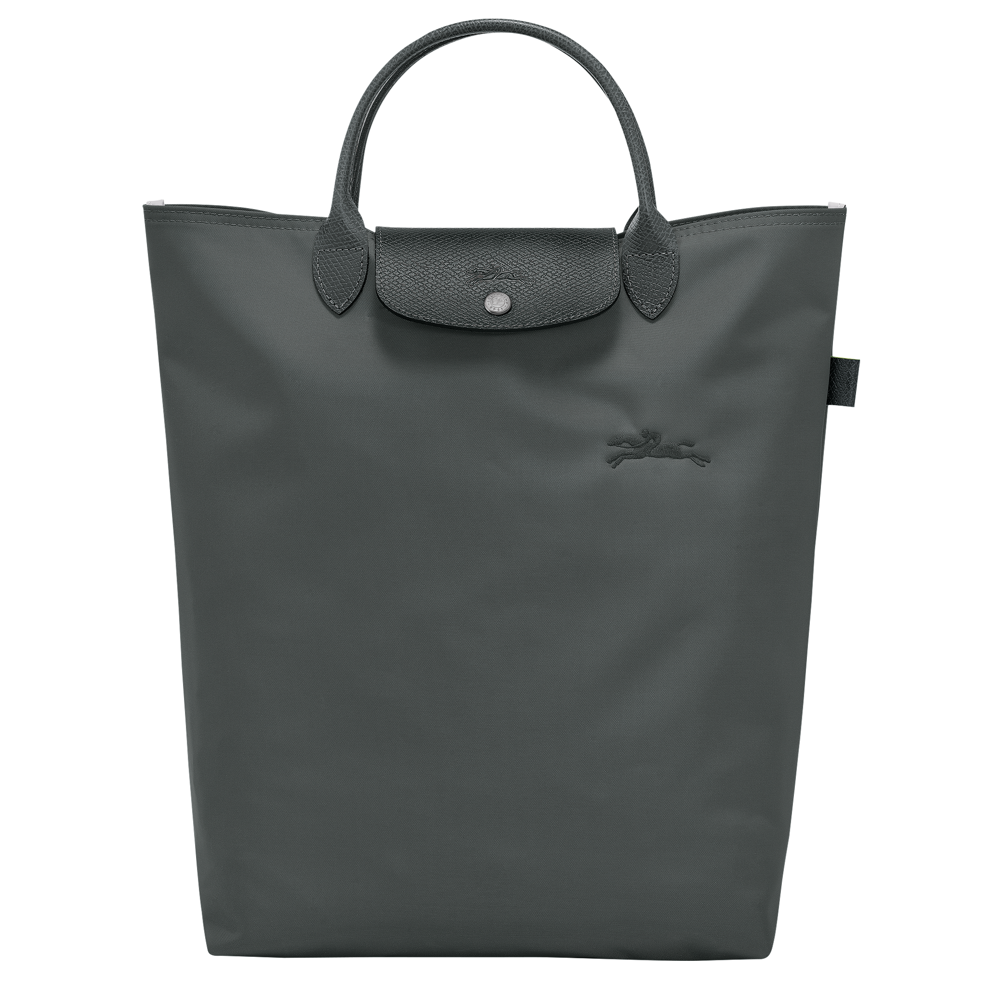 Le Pliage Green M Tote bag / Graphite - Canvas