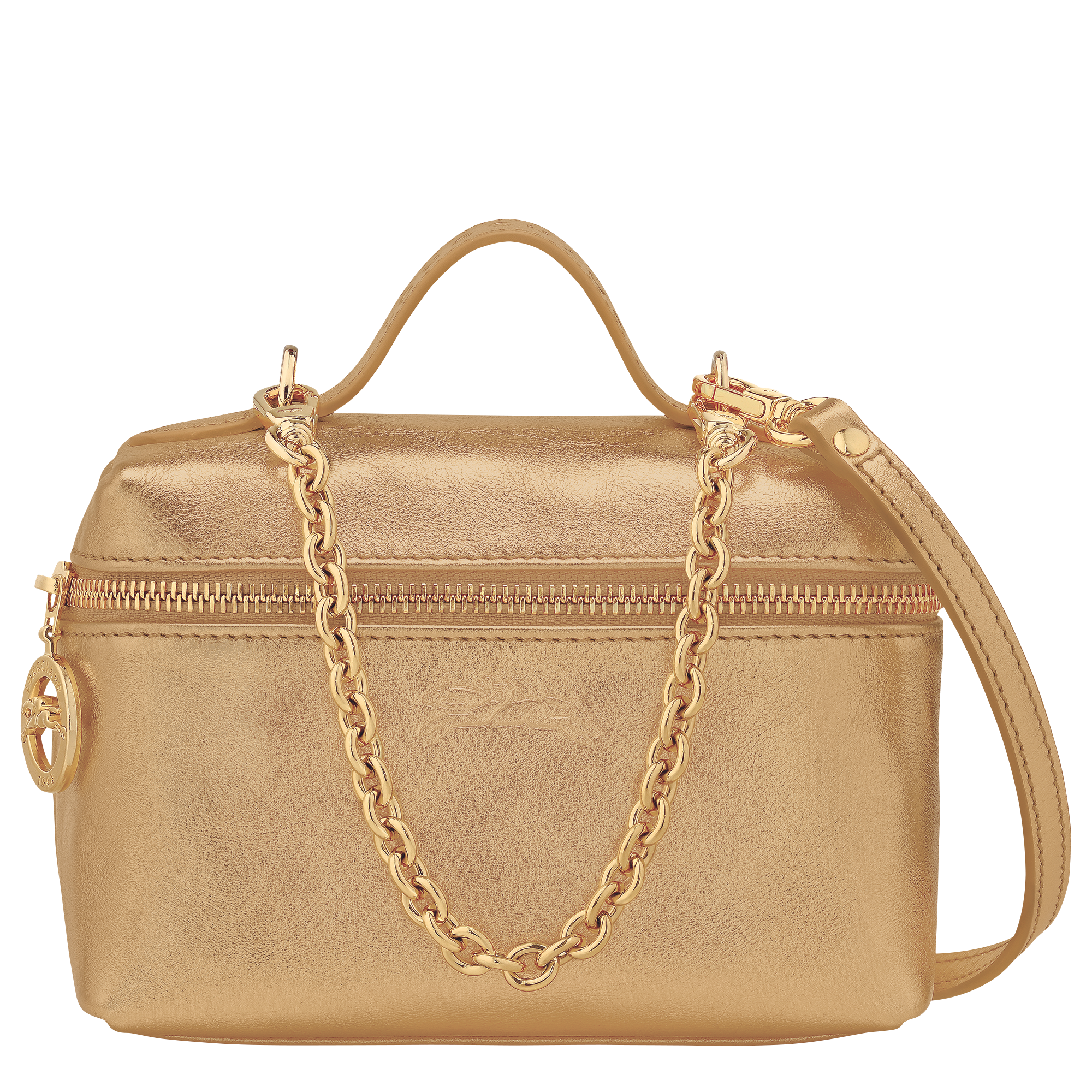 Le Pliage Xtra Crossbody bag / Gold - Leather