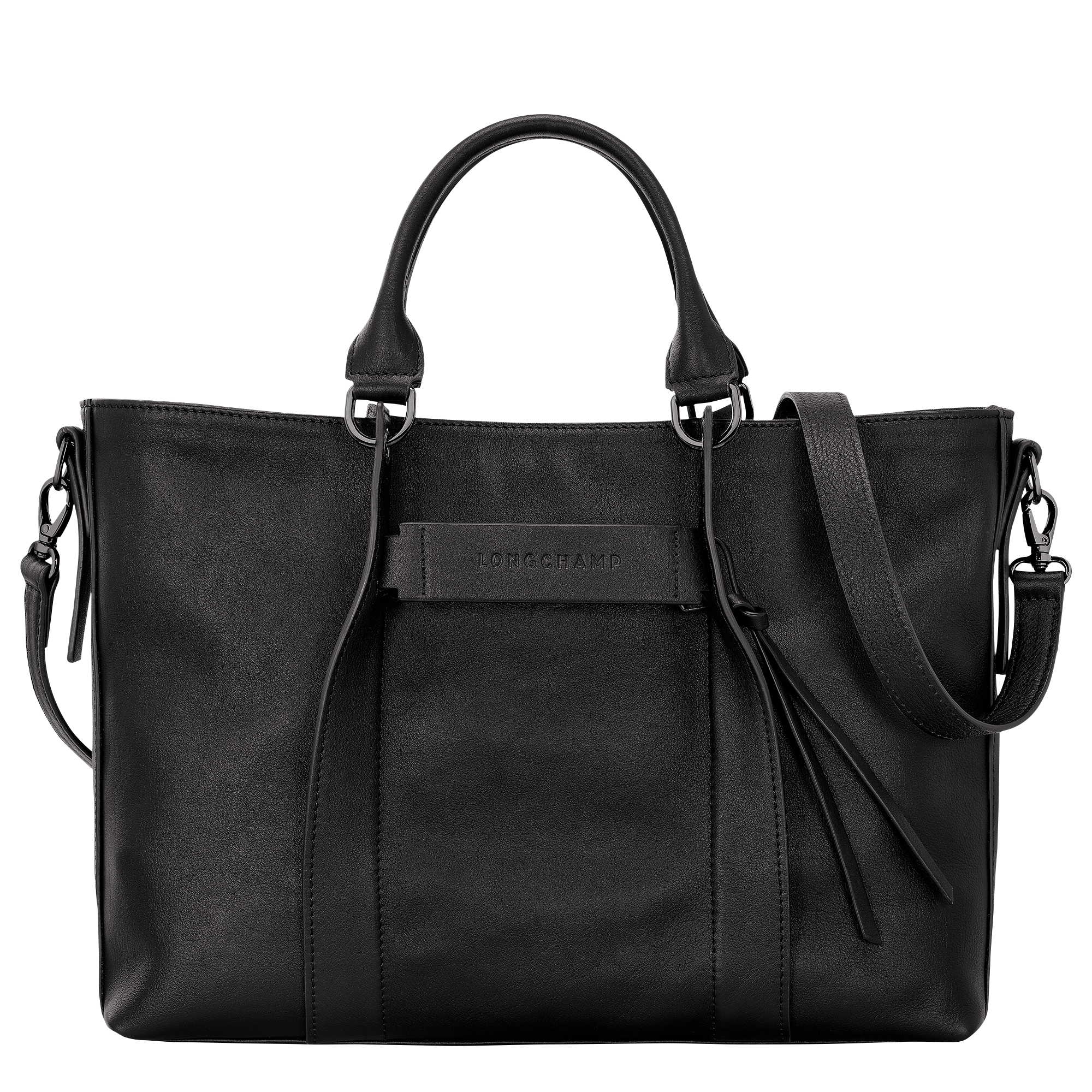 Longchamp 3D L Handbag / Black - Leather