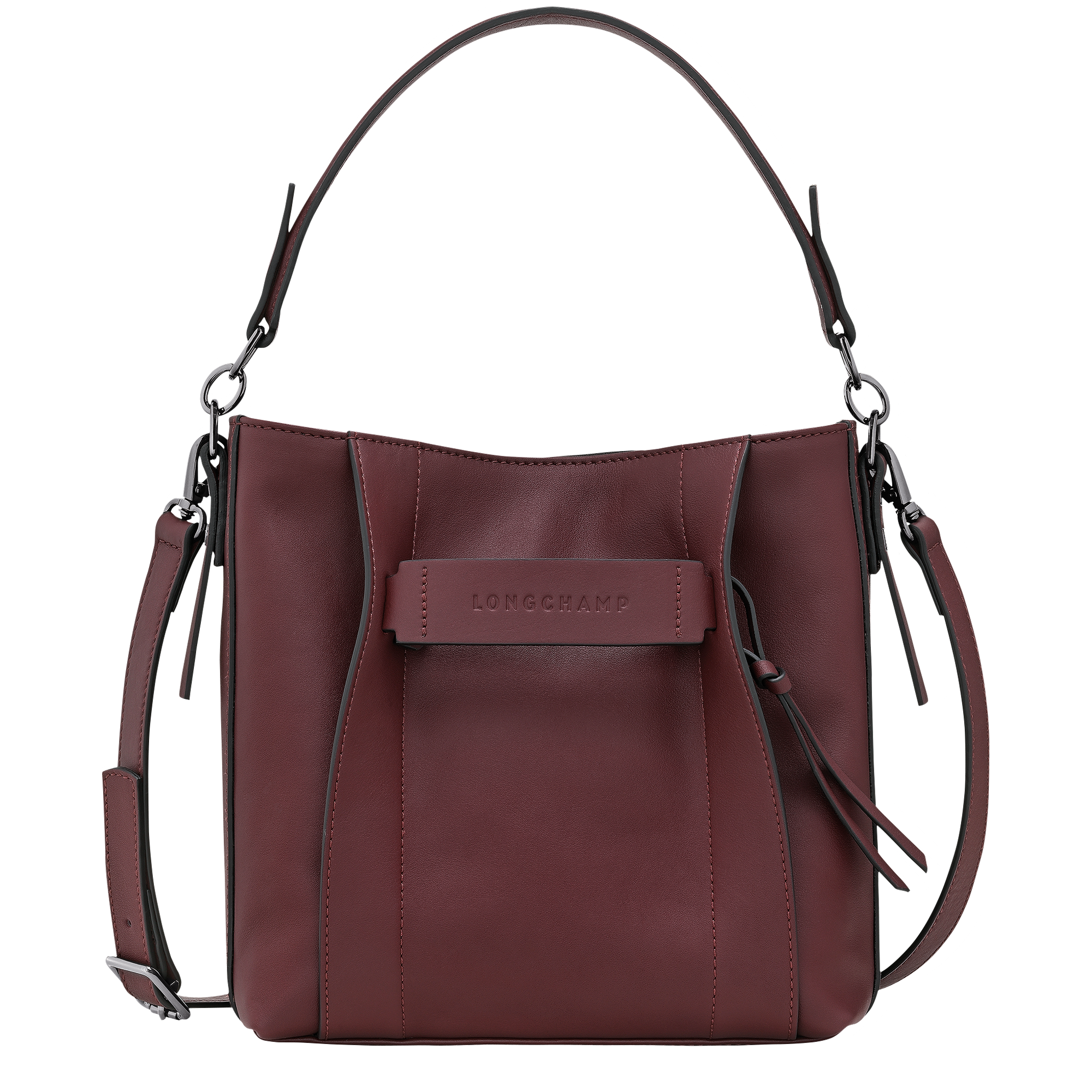 Longchamp 3D S Crossbody bag / Burgundy - Leather