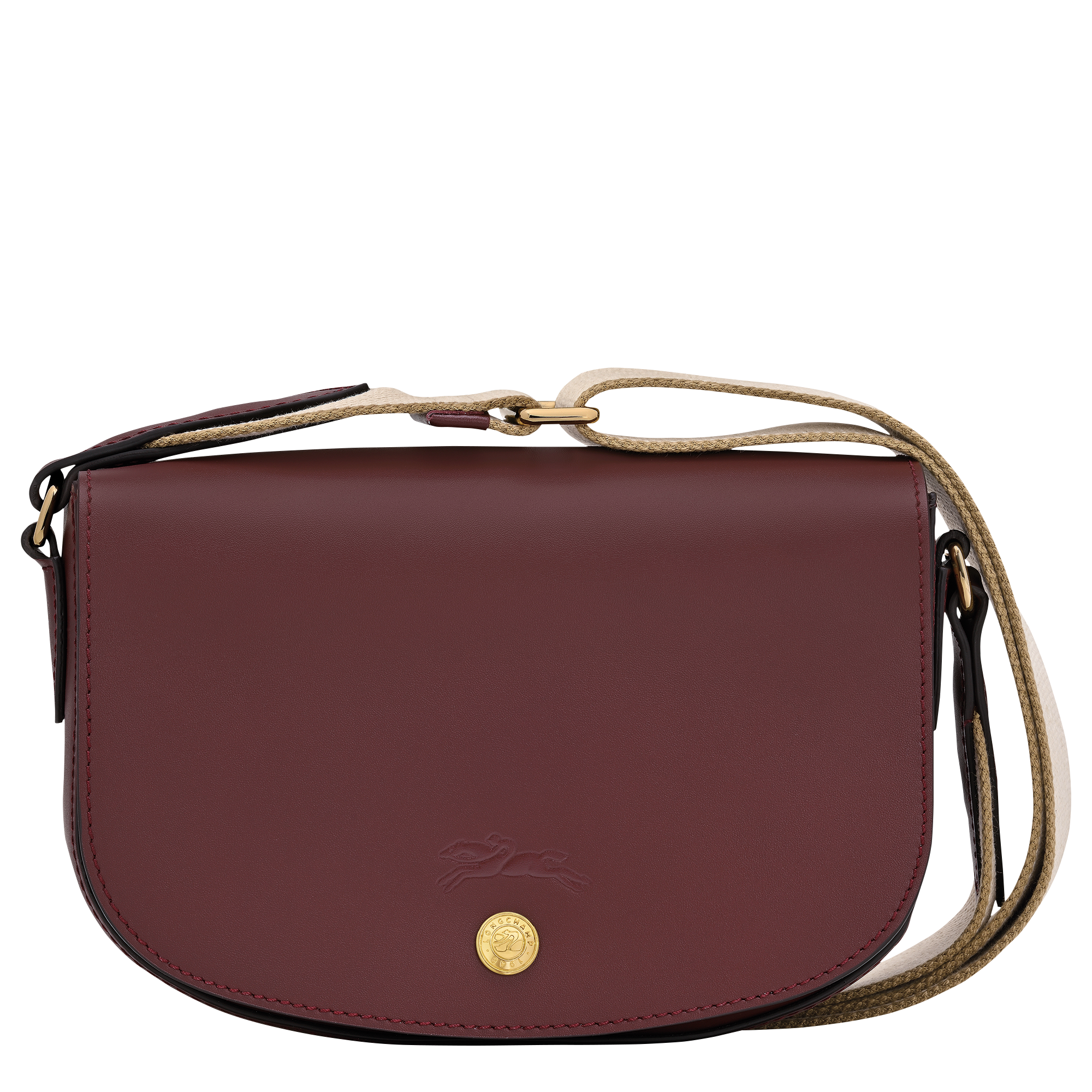 Épure S Crossbody bag / Burgundy - Leather