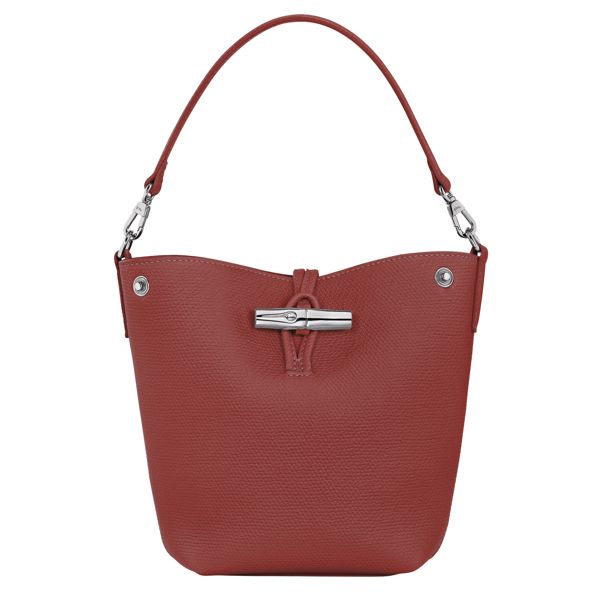 Le Roseau XS Bucket bag / Chestnut - Leather