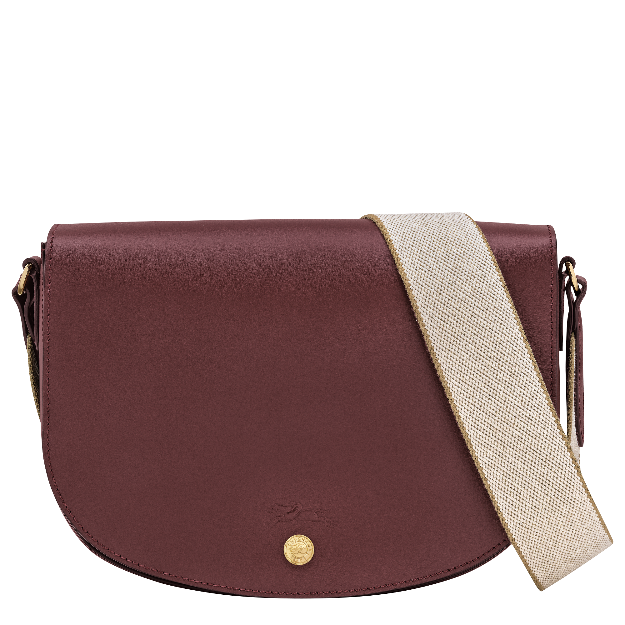 Épure M Crossbody bag / Burgundy - Leather