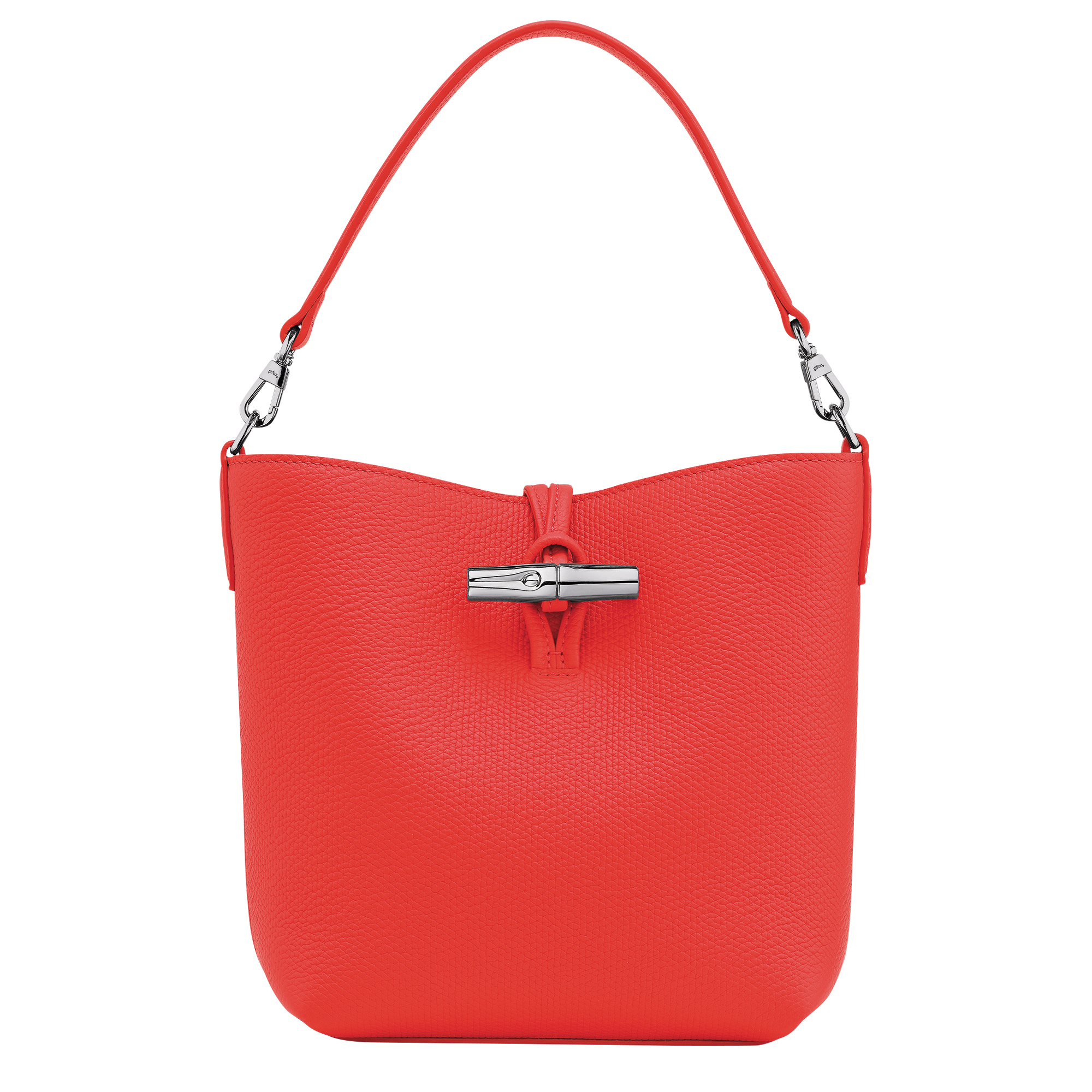 Le Roseau XS Bucket bag / Vermilion - Leather