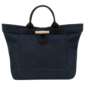 Le Roseau L Tote bag / Navy - Canvas