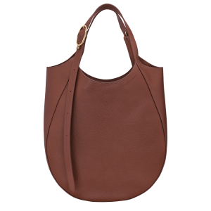Le Foulonné XL Tote bag / Coffee - Leather