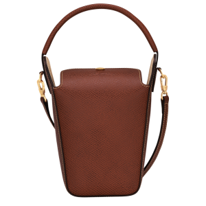 Épure Pop corn bag / Brown - Leather