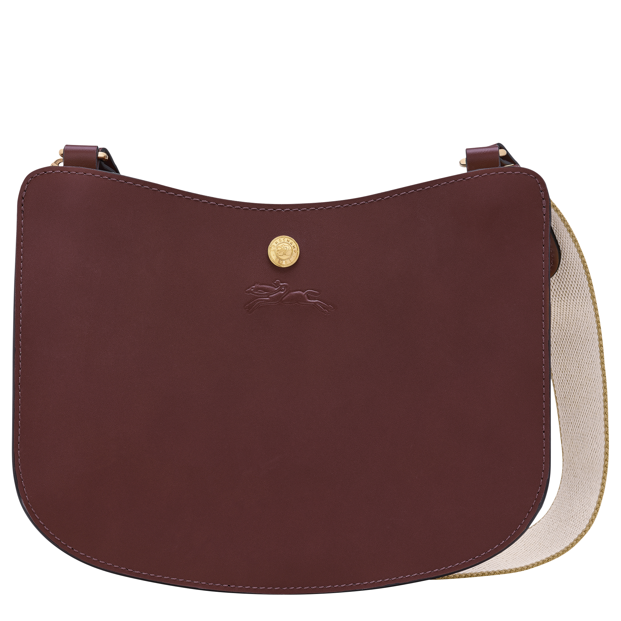 Épure Crossbody bag / Burgundy - Leather