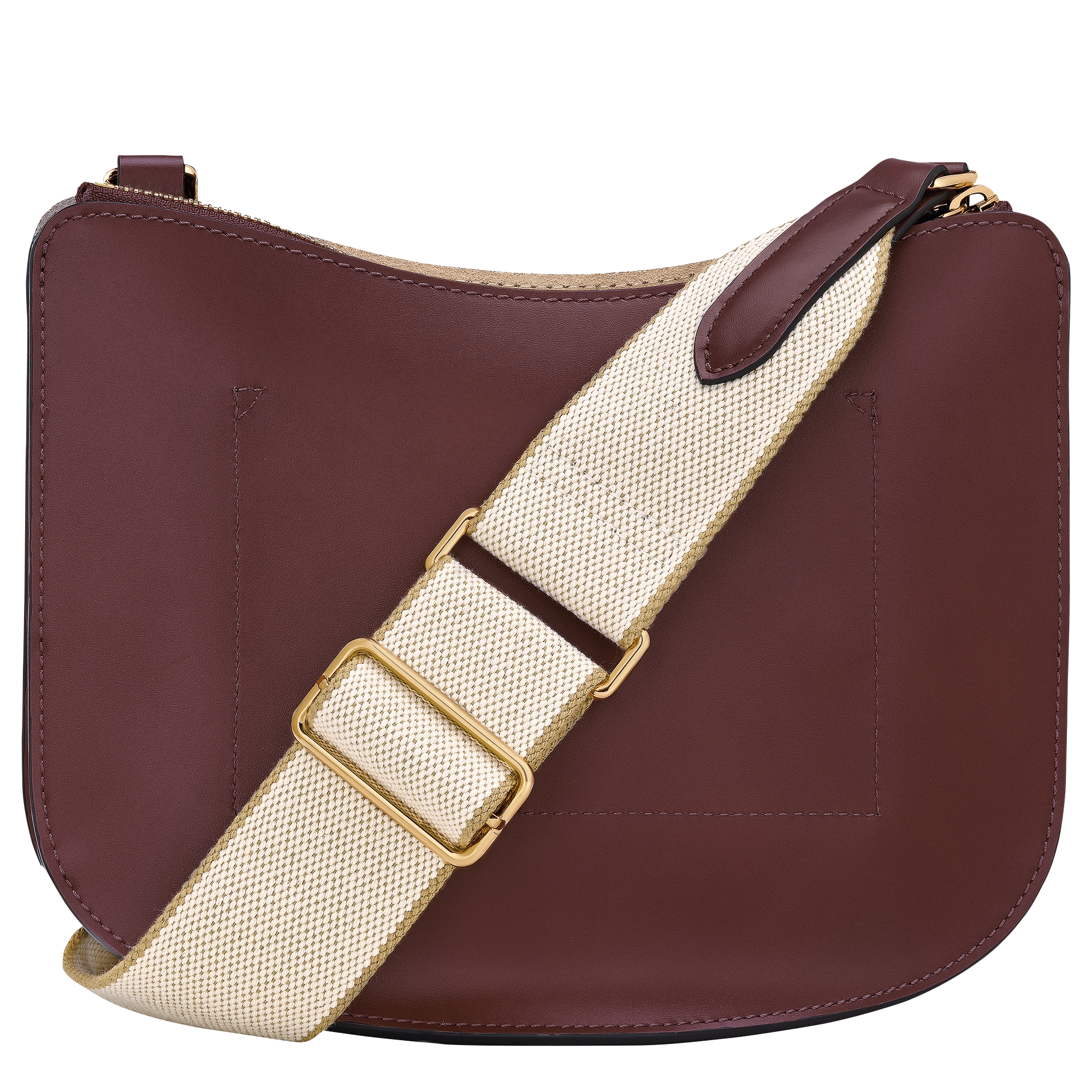 Épure Crossbody bag / Burgundy - Leather - 图片 4
