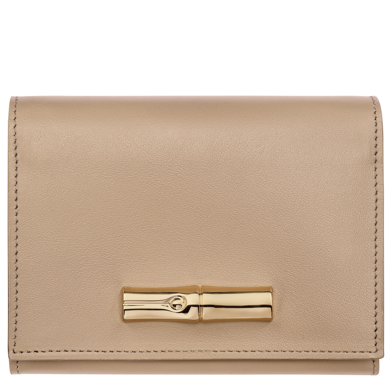 Le Roseau Compact wallet / Root - Leather