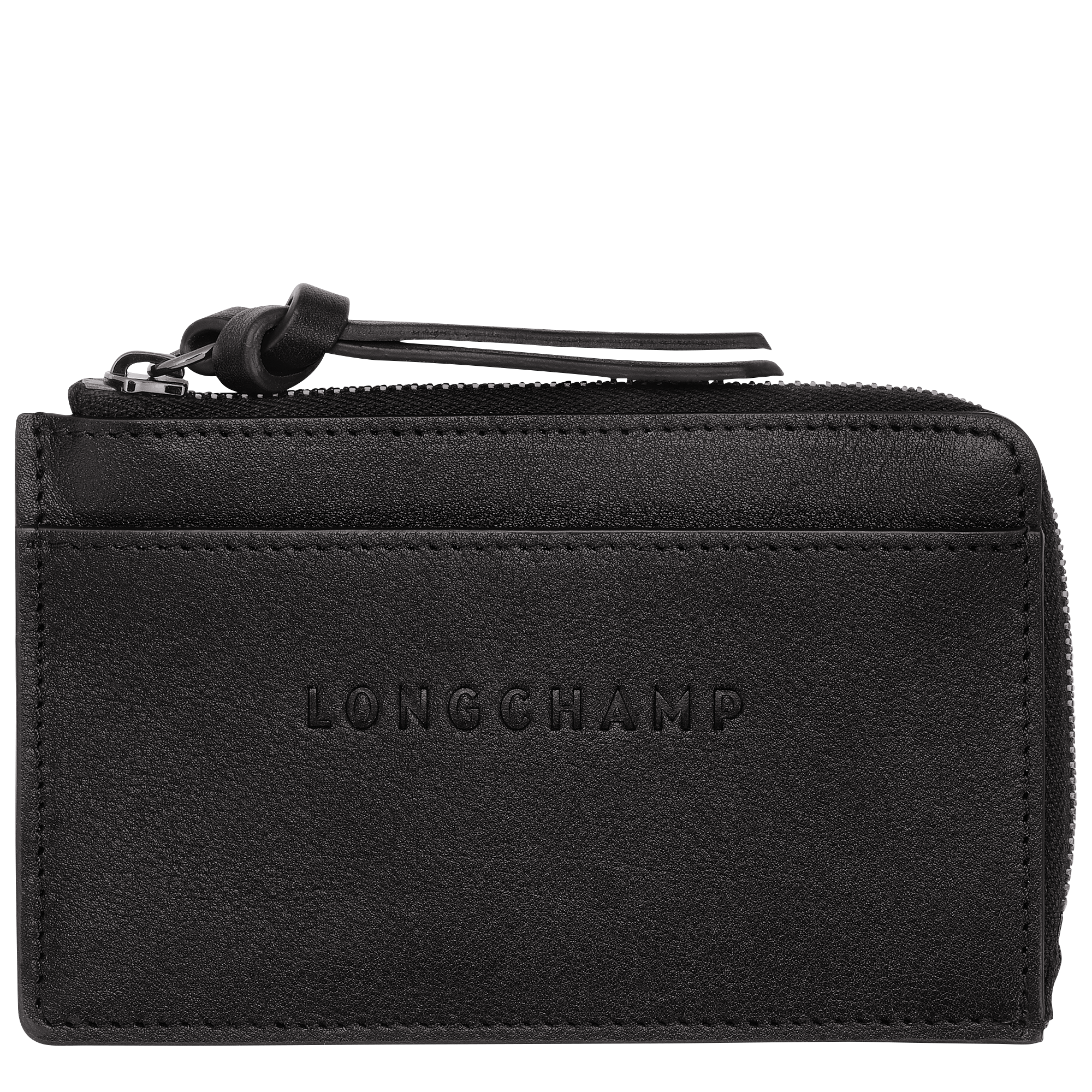 Longchamp 3D Card holder / Black - Leather