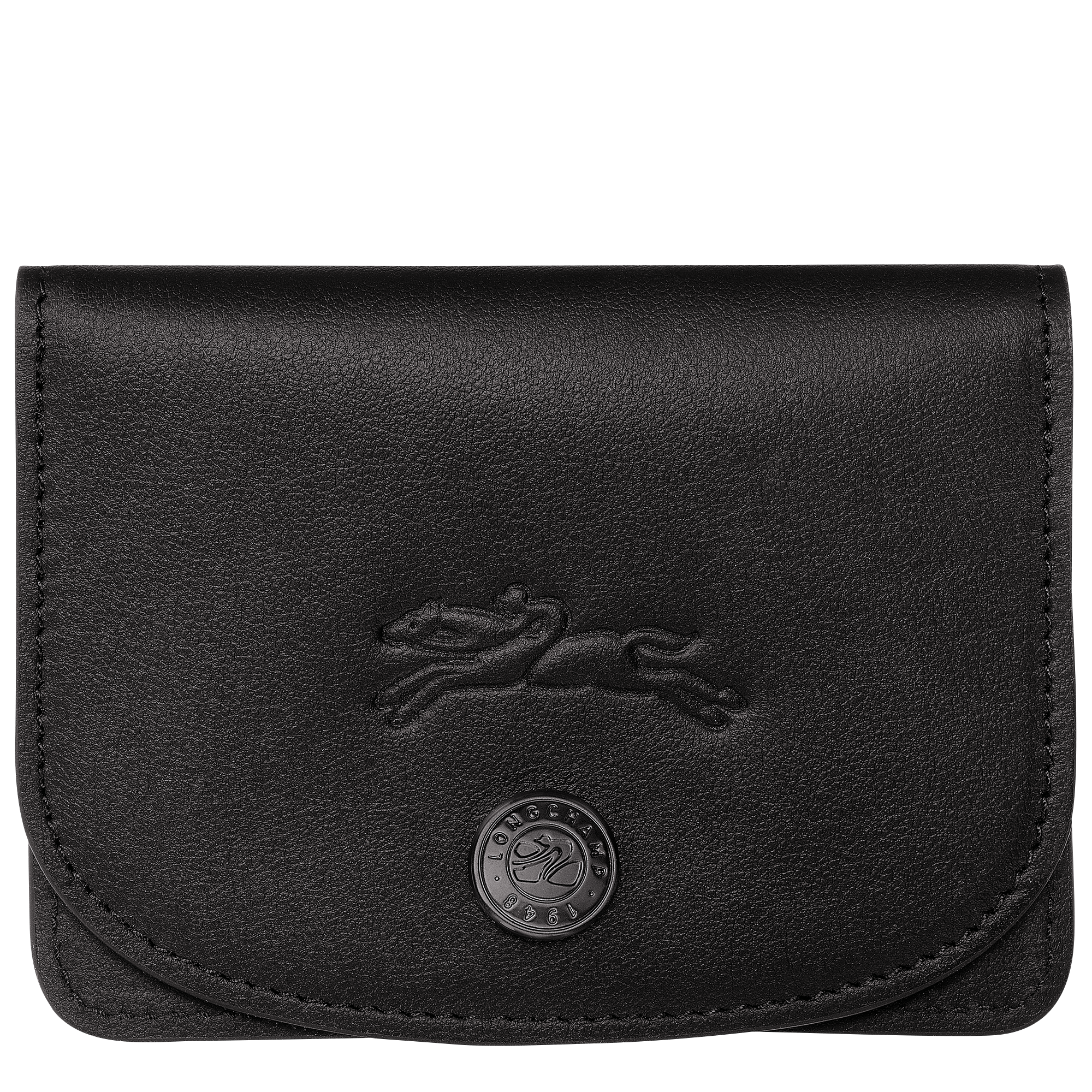 Le Pliage Xtra Card holder / Black - Leather