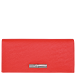 Le Roseau Long continental wallet / Vermilion - Leather