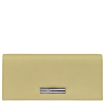 Le Roseau Long continental wallet / Pistachio - Leather